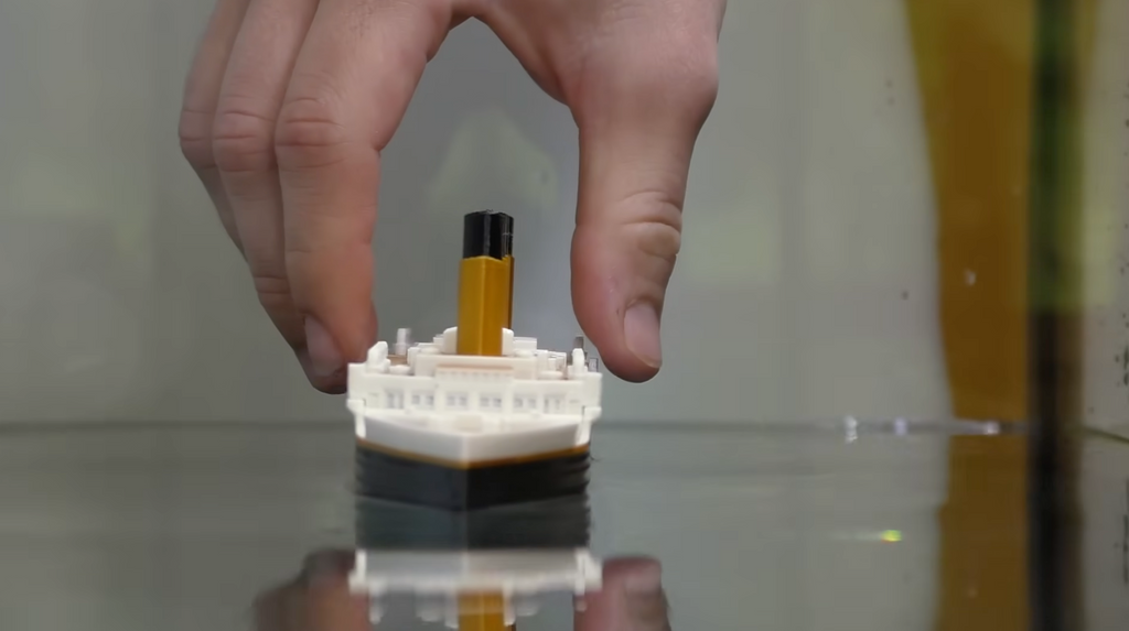 Testing the Titanic Model (in a Giant Fish Tank)
