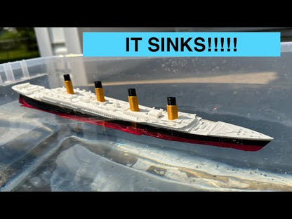 The 16" Submersible Titanic Model Ship with Iceberg Set