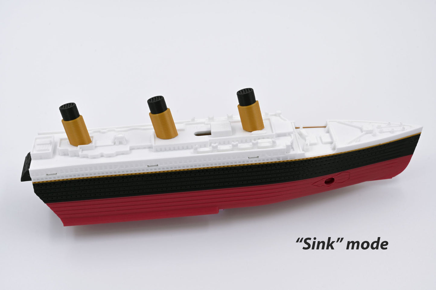 The 16" Submersible Titanic Model Ship with Iceberg Set